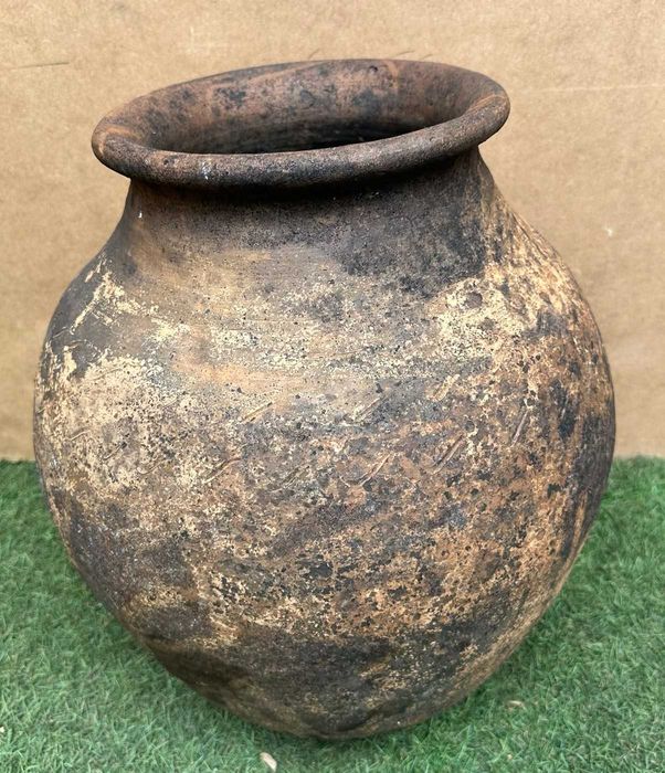 Talha antiga, pequena, em terracota com mais de 100 anos
