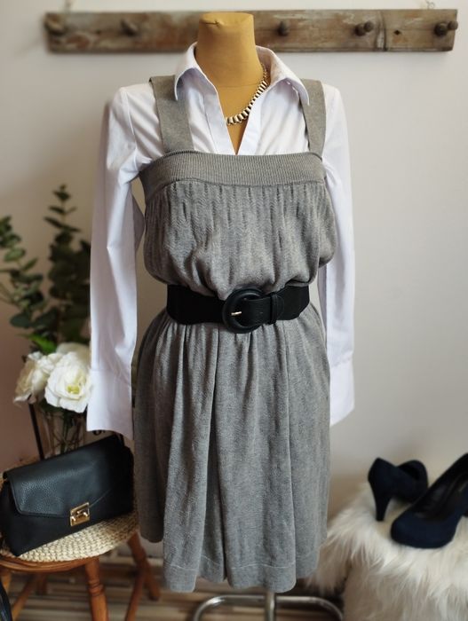 SZARA sukienka sweterkowa H&M XS S 34 ZIMOWA BASIC