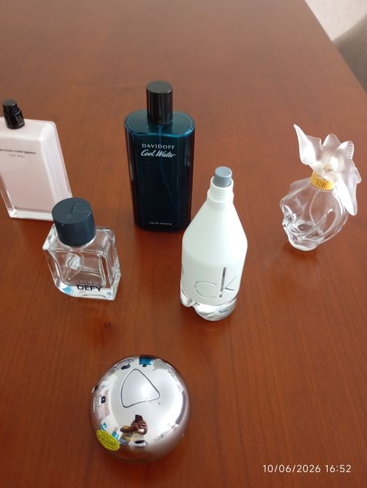 Frascos perfumes vazios