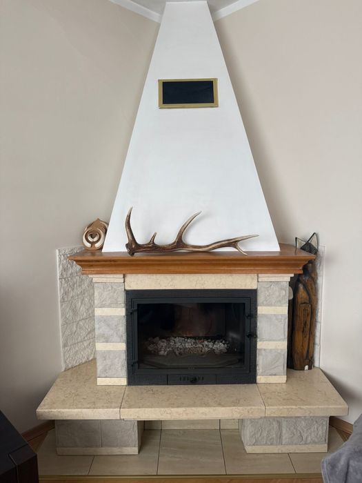 Kominek z wkładem kominkowym