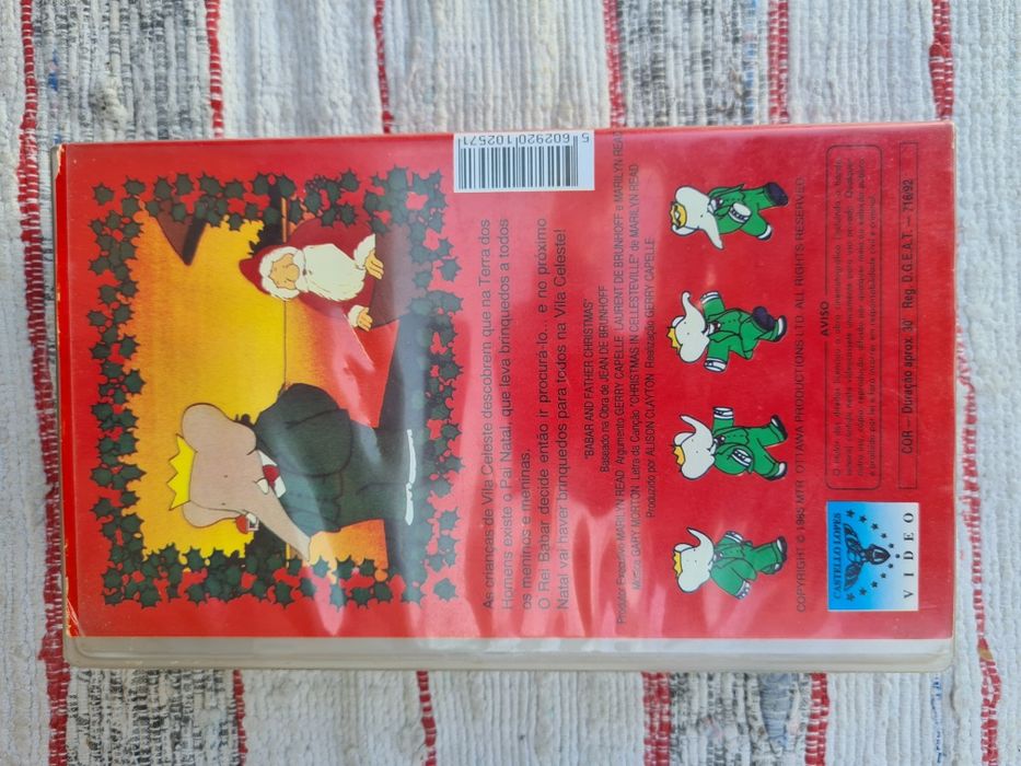 Vhs desenho animado elefante Babar