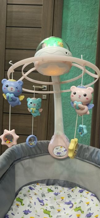Дитячий мобіль Kids Melody Projection & Night Light Bed Bell