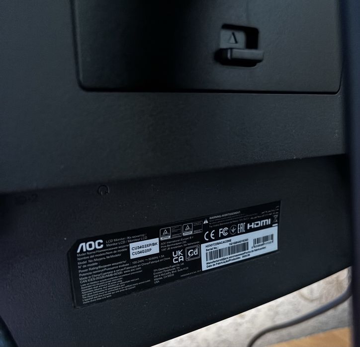 Монітор 34" AOC Gaming CU34G2XPD 2K VA 180 Гц