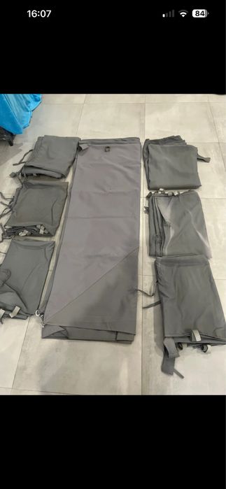 Cortinas + cobertura para pergula santorini 3x4