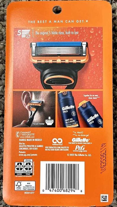 Станок Gillette Fusion5 + 5 кассет.