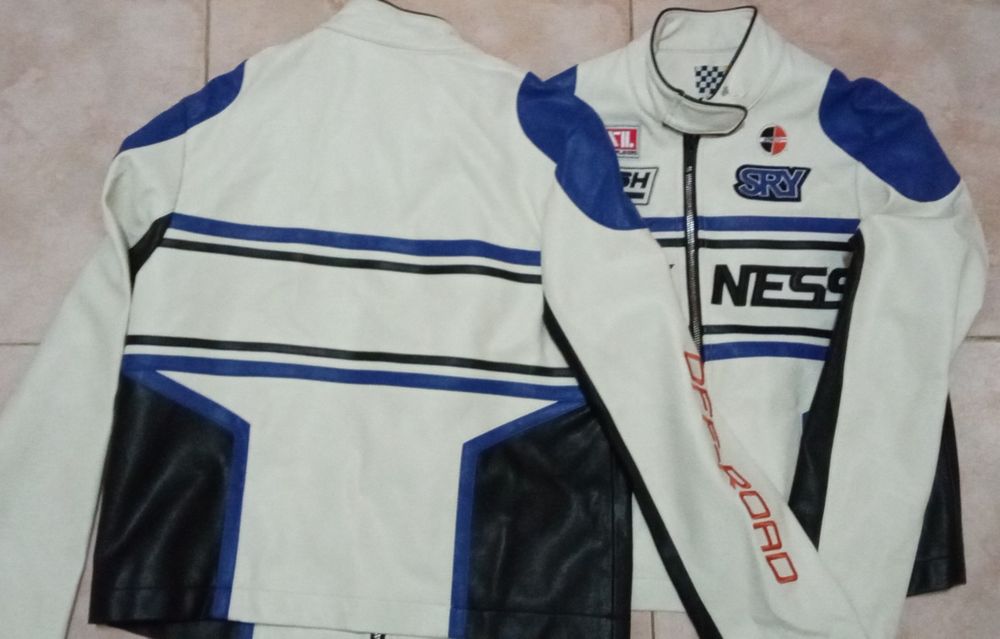 Blusão imitação motard