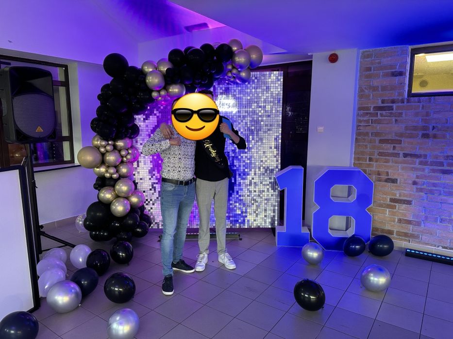 Ścianki balonowe i Cyfry Led 18, 20, 30, 40, 50, dekoracje, MIRROR BOX