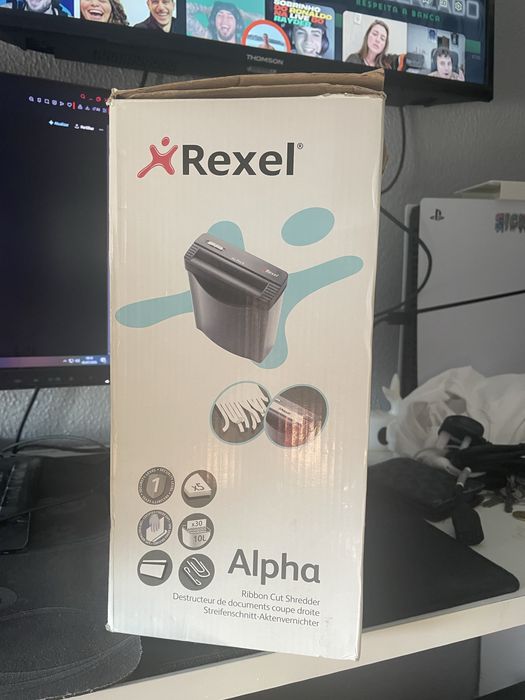 Destruidora de Papel Rexel Alpha – Bom Estado