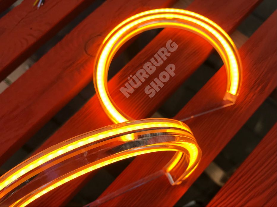 Хрустальные LED ангельские глазки белые оранжевые BMW E46 E36 E38 E39