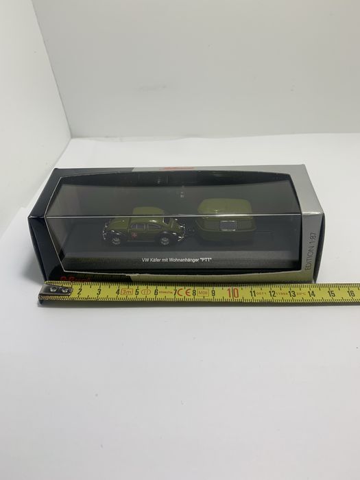 Vokswagen com caravana Schuco escala 1/87