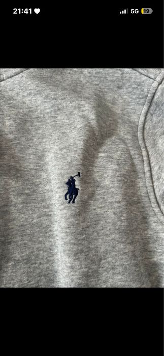 Camisola Polo Ralph Lauren Cinzenta Half-Zip | Original