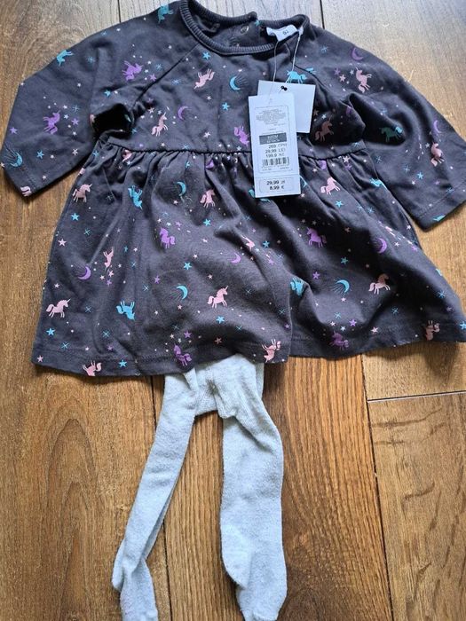 sukienka nowa + rajstopy