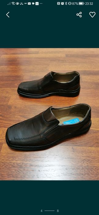 Skórzane Buty Męskie Wsuwane Lekkie Wygodne Brązowe Kabir