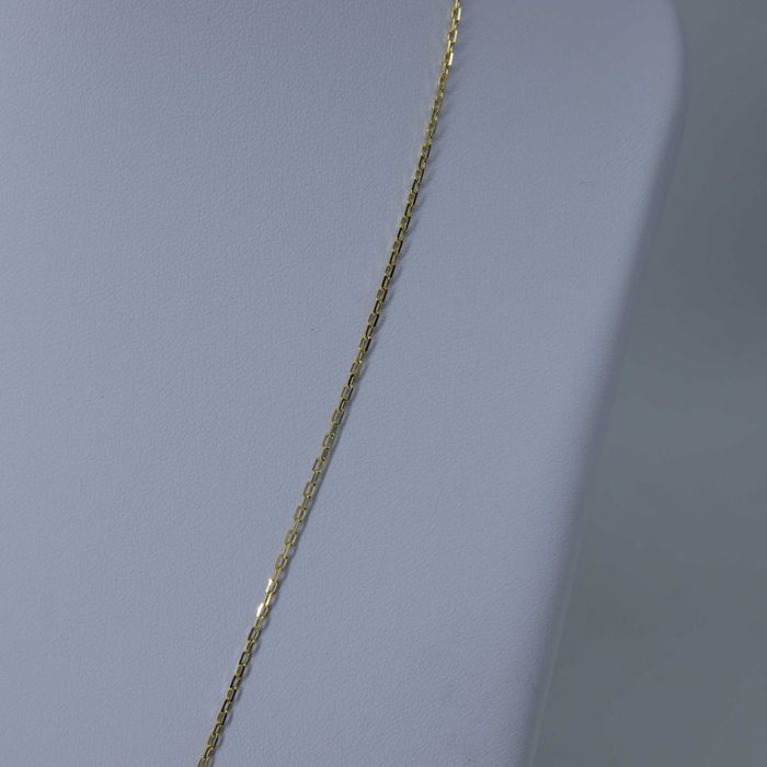 Złoty zestaw 585 łańcuszek Ankier zawieszka Serce 2,84 gram 45cm