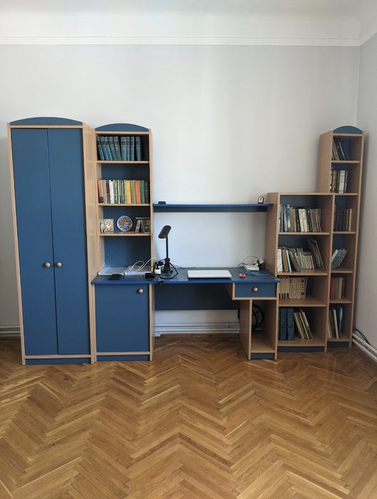 Меблева стінка+кутова шафа