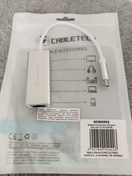 Adapter karta sieciowa USB typu C