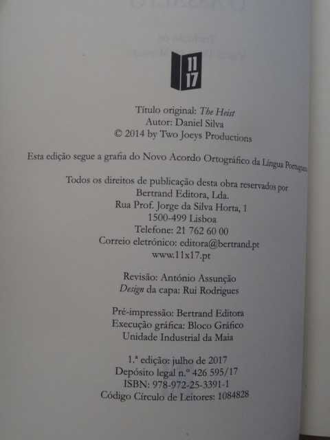 Daniel Silva - 3 Livros de Bolso - 1ª Edição