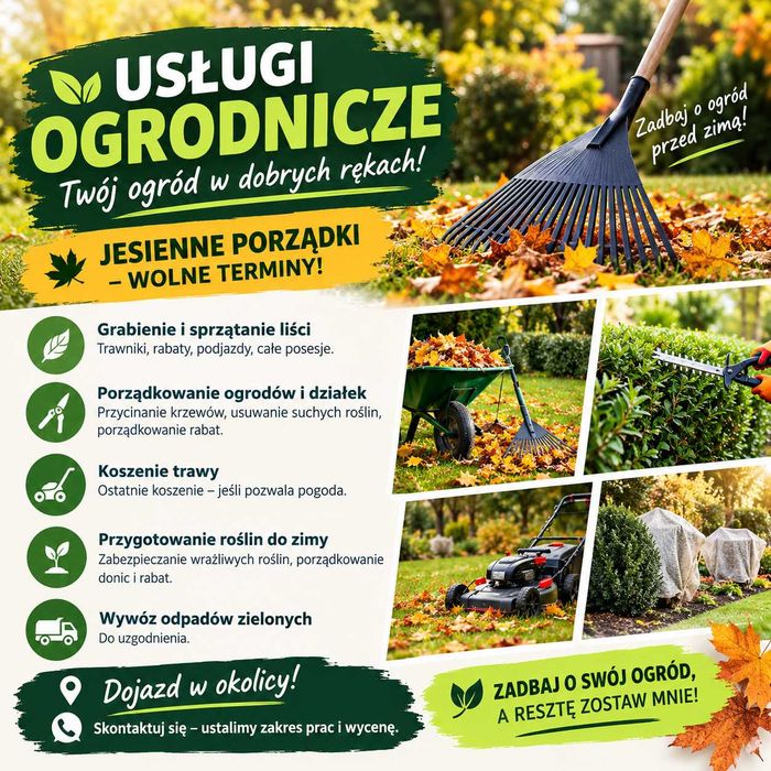 Jesienne Porządki W Ogrodzie Usługi Ogrodnicze - Świdnica i okolice