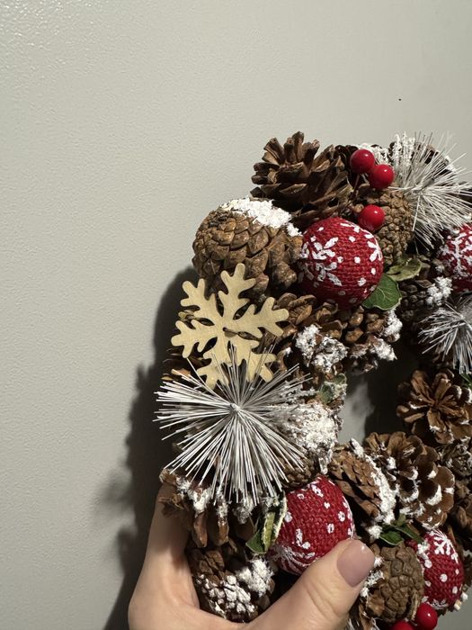 Stroik świąteczny na drzwi