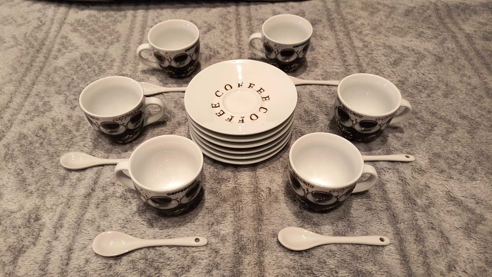 Zestaw filiżanek do espresso lub herbaty nowy