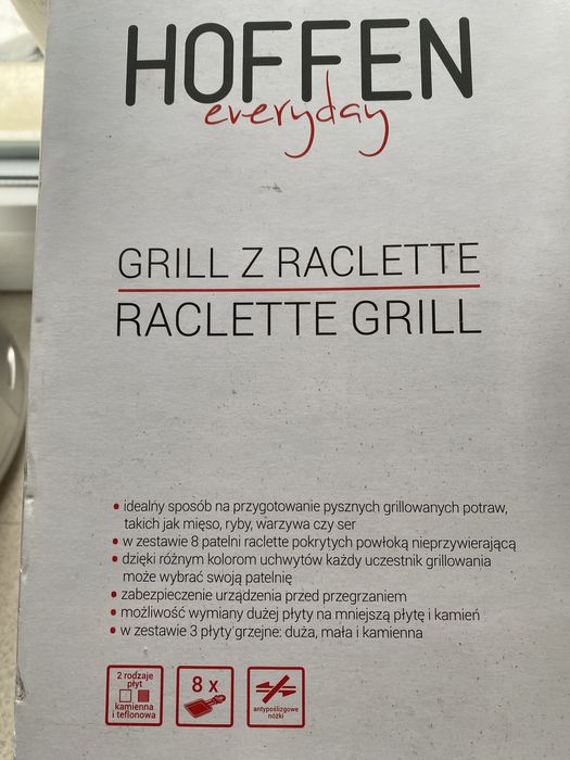 Grill Hoffen z kompletem tacek do warzyw