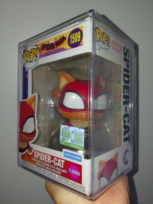 Funko Pop Spider-Man Across the Spider-verse Spider-Cat Flocked Limited Edition Ultra 5000 Pcs