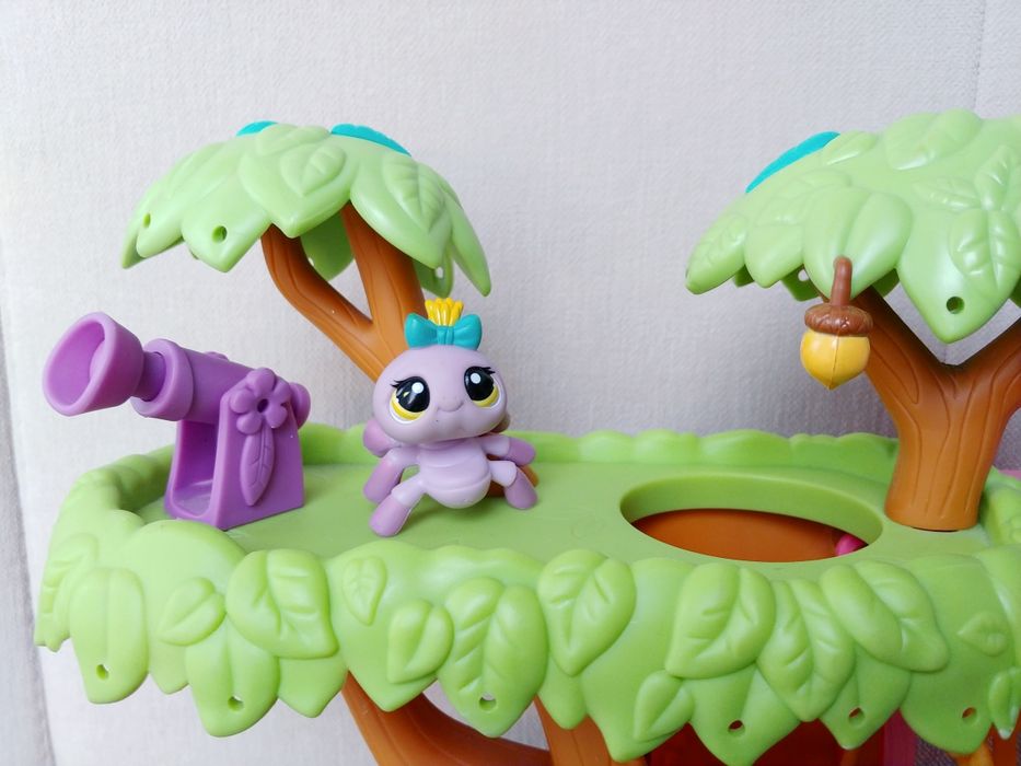 Littlest pet shop domek drzewo + 10 zwierzątek