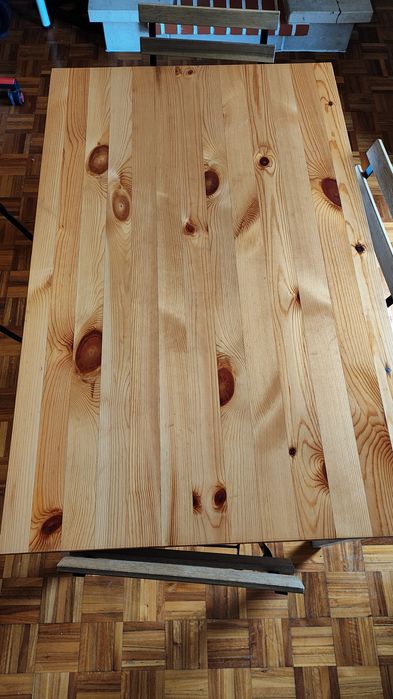 Conjunto IKEA: Mesa LERHAMN 118x74 + 4 cadeiras dobráveis TÄRNÖ