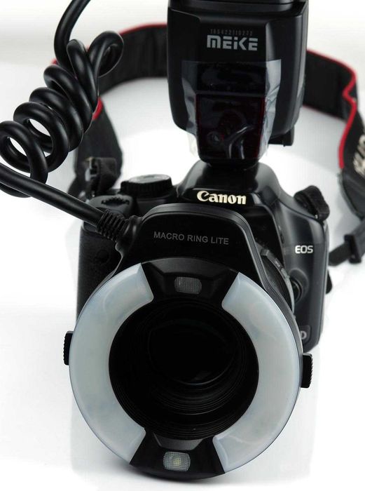 Кільцевий макро спалах Meike MK-14EXT для Canon/ Nikon