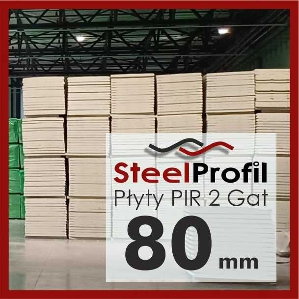 Płyty PIR 8 cm 80mm 2 Gatunek TANIA Izolacja Piana Poliuretanowa
