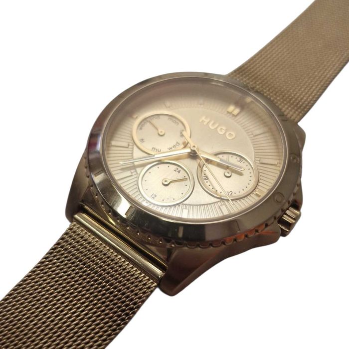 Zegarek Hugo BOSS Multifunction Gold Mesh Watch 1540159