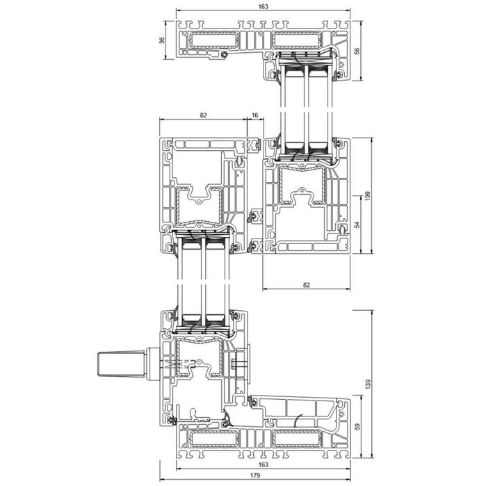 Okno tarasowe przesuwne Drutex trzyszybowe 1800 x 2100 różne wymiary.