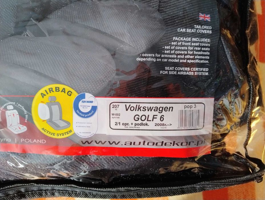 Pokrowce miarowe do Golf 6
