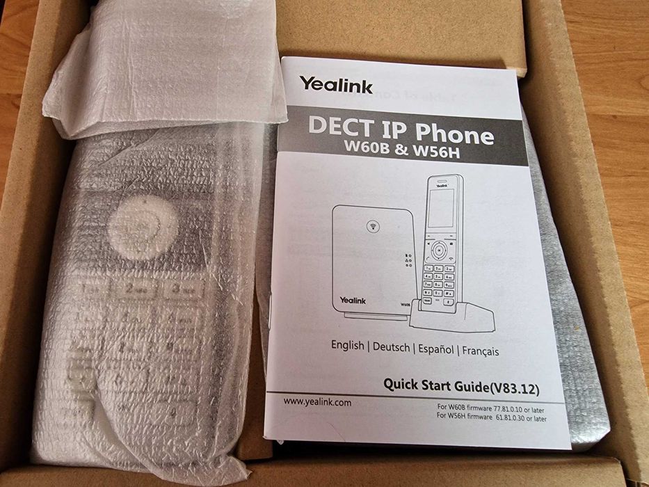 Telefon stacjonarny bezprzewodowy VOIP Yealink W60P