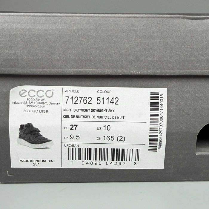 Кросівки Ecco Sp. 1 lite 27 р. з мембраною gore-tex кроссовки
