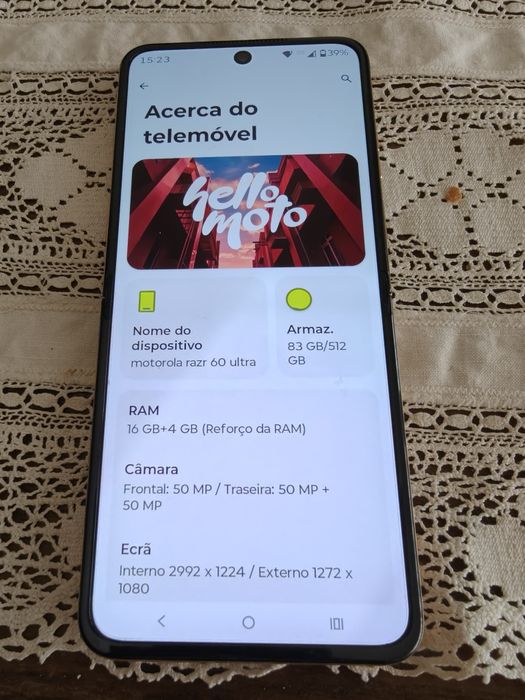 Motorola RAZR 60 Ultra 512GB — Impecável — Fatura + Garantia