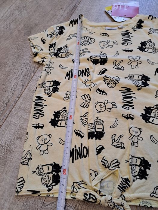 T-shirt +getry/legginsy 3/4 - Minionki - rozm 116