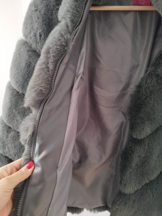 Casaco de pêlo M White Deer cinza