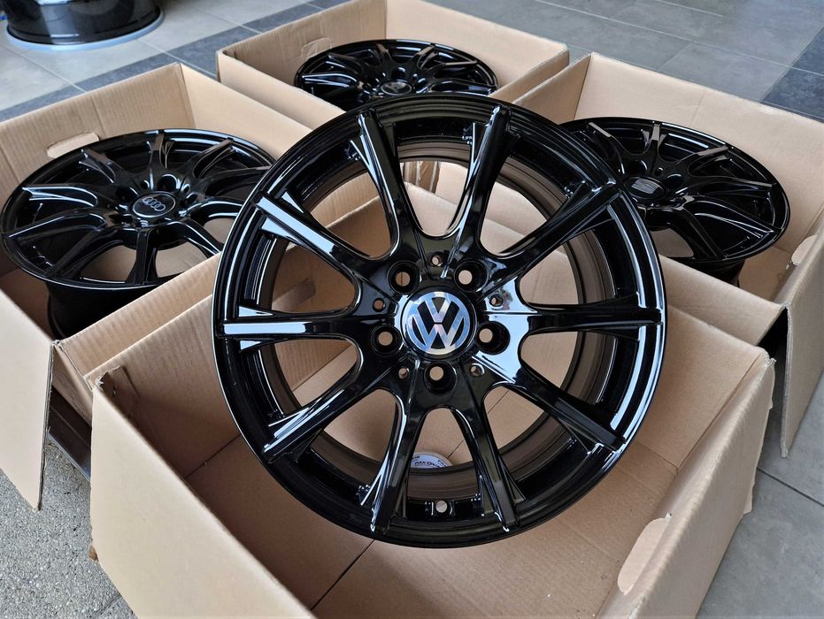 Alufelgi 16 5x112 Czarne VW Audi Seat Skoda Mercedes Oryginalne ! 306#