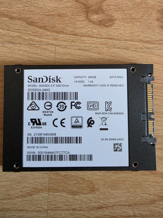 Ssd Sandisk 240gb Ссд диск для ноутбука або системного блока