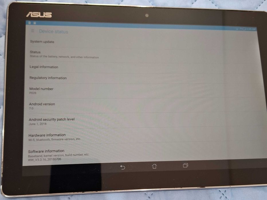 Tablet asus pouco uso