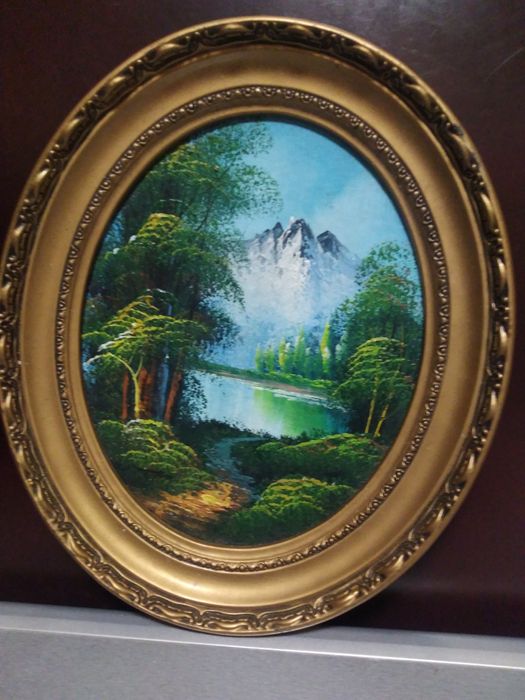 Красивая картина маслом.Европа.