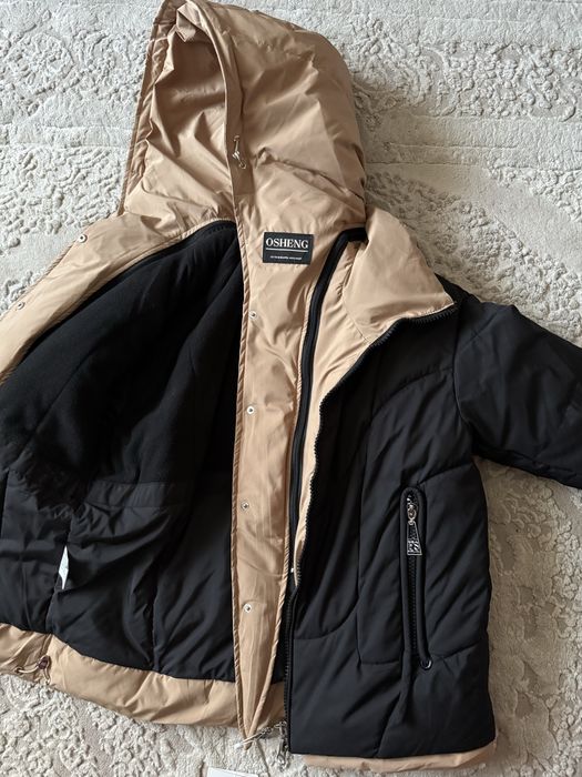 Зимова дитяча подовжена куртка оверсайз на/для дівчинки 140-164