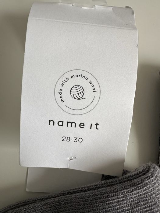 Wełniane skarpety 3 pary w auta Name it 28 30