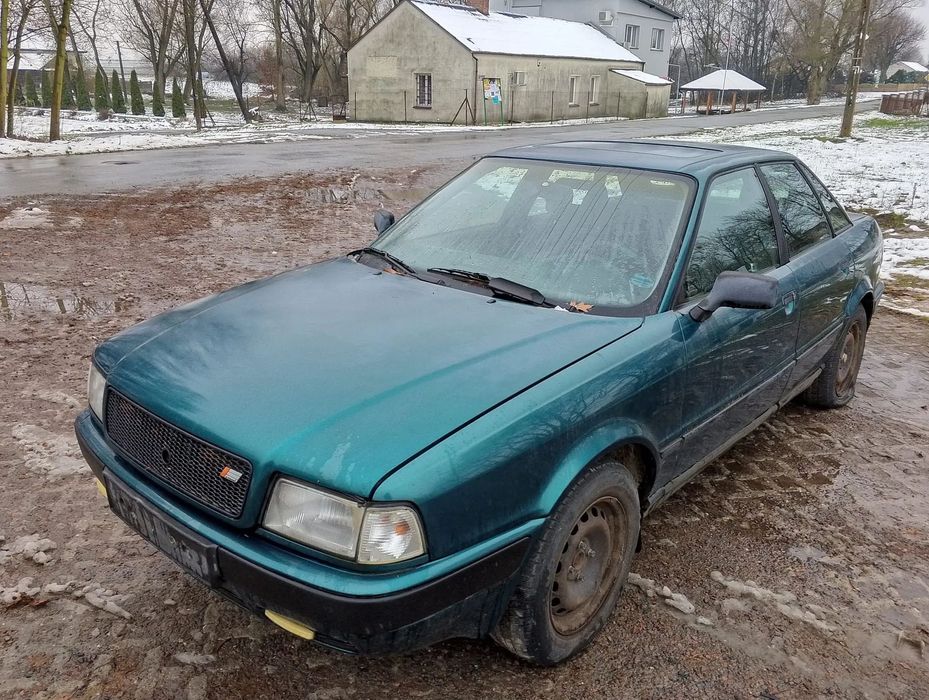 Audi 80 B4 (91-00r.) 2.0 B 88KM. Silnik ABT Skrzynia CGT pasuje do CDY/CCE/CCF/ATR  lakier LZ6P/L9.Cały na części. GWARANCJA !!!  Przód Tył Zestaw Komplet Drzwi Klapa Zderzak Błotnik Maska Grill Atrapa Szyba Pas Lampa Lusterko Boczki Fotel Kanapa Kokpit D