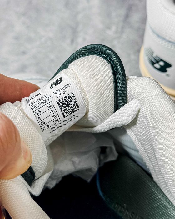 Кросівки 40-43 New Balance Aimé Leon Dore x 550 White Green Yellow