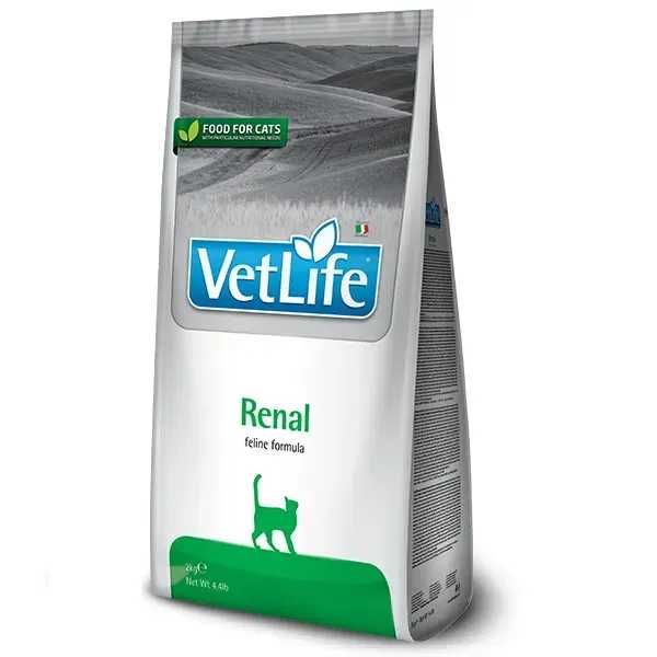 Сухий лікувальний корм для котів Farmina Vet Life Renal для підтримки функції нирок 2кг (025302)