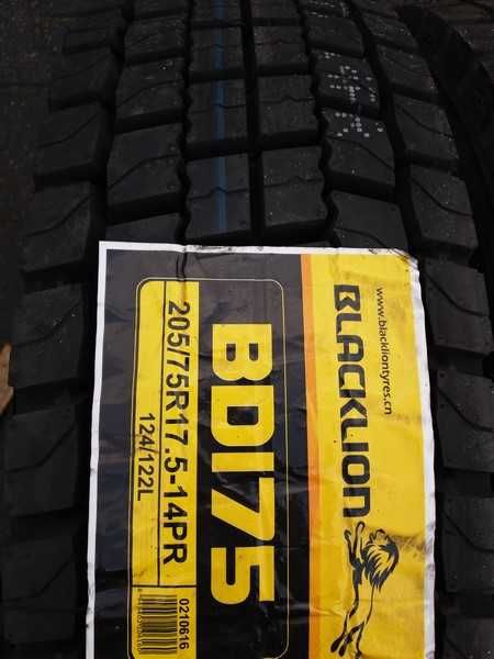 205/75R17,5 BLACKLION BD175 NOWE Opony Napędowe Montaż Gratis C.Brutto