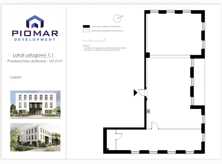 Nowy lokal biurowo usługowy 141 m  centrum Rumi Dębogórska Office