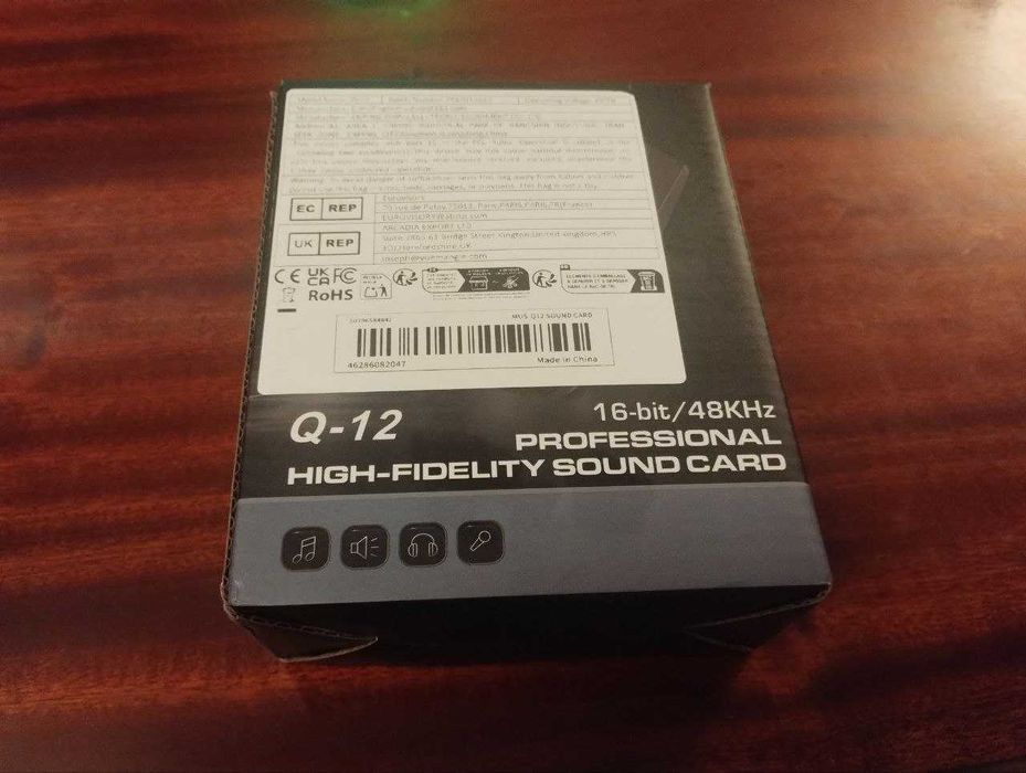 Аудиоинтерфейс Teyun Q12, звуковая карта